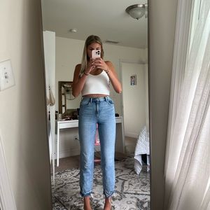 GARAGE HIGH WAISTED VINTAGE STRAIGHT JEAN